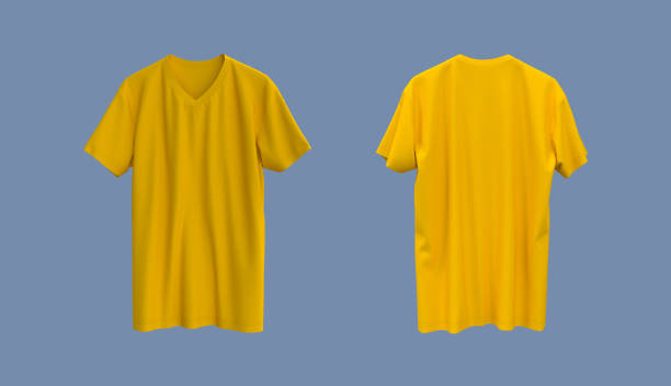 istock men's short-sleeve t-shirt mockup in front, and back views 1339454835