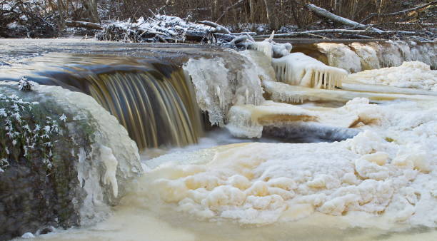 istock Veldze waterfall in winter day, Latvia 1339455063