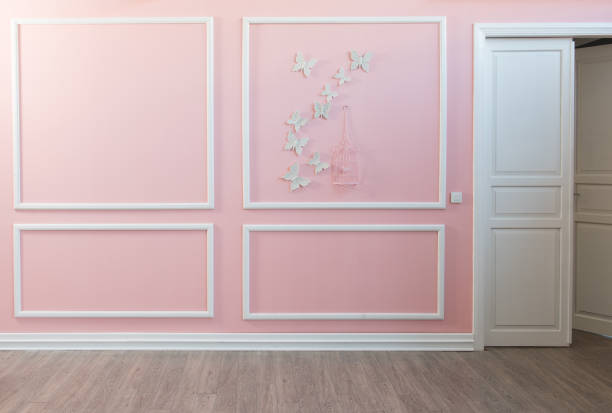 Vertical wooden background wall