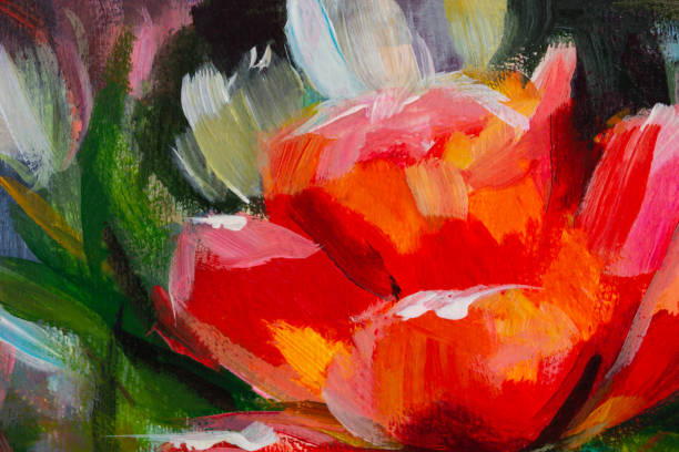 istock Multi-colored oil painting. Abstract artistic bright background 1339455997