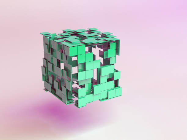 istock Abstract 3D Rendering of Geometric Shapes 1339456941