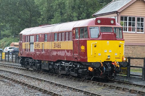 A preserved British Rail Class 31 Locomotive, this locomotive was built in 1959 and is now operating on the Severn Valley Railway.