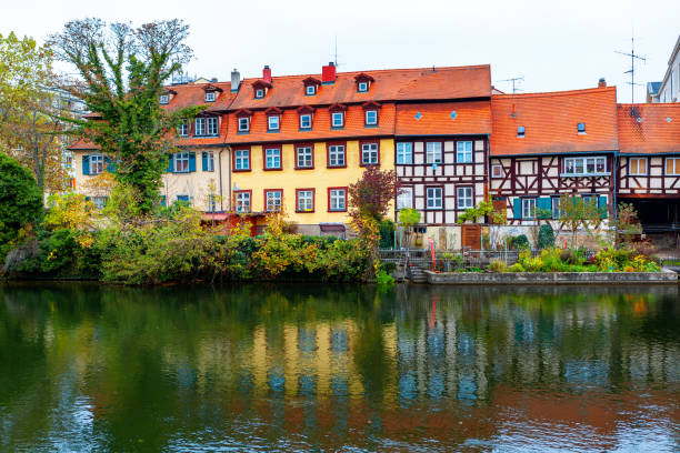 istock Houses situated at the Regnitz riverside in Bamberg 1339458522