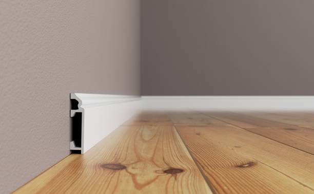 istock White skirting board in the interior. 1339458737