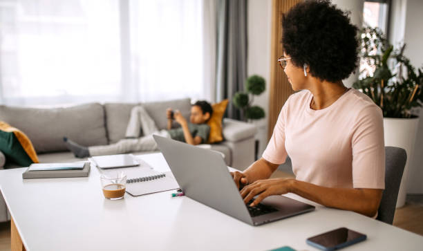 istock Multitasking family life and business 1339464716