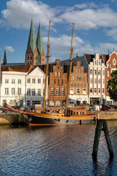 Photo of The old city center of the Hanseatic City of LÃ¼beck (Hansestadt LÃ¼beck), Northern Germany. Cradle and de facto capital of the Hanseatic League. A UNESCO World Heritage Site.