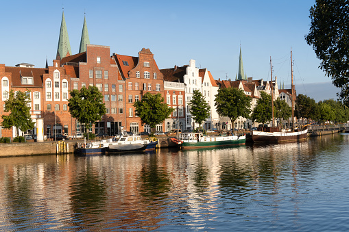 The old city center of the Hanseatic City of LÃ¼beck (Hansestadt LÃ¼beck), Northern Germany. Cradle and de facto capital of the Hanseatic League. A UNESCO World Heritage Site.