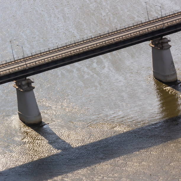 istock road bridge over the river top view water sky 1339466334