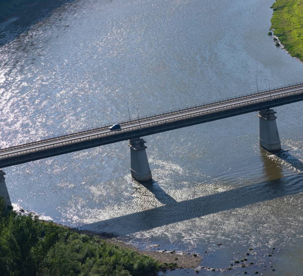 istock road bridge over the river top view water sky 1339466352