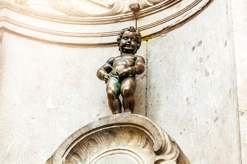 Mannekin Pis in Brussels\n\nNote:\nbronze statue by the sculptor Jérôme Duquesnoy in 1619,