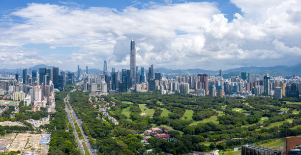 istock Even the clouds in the sky could not hide the city's appearance 1339476876