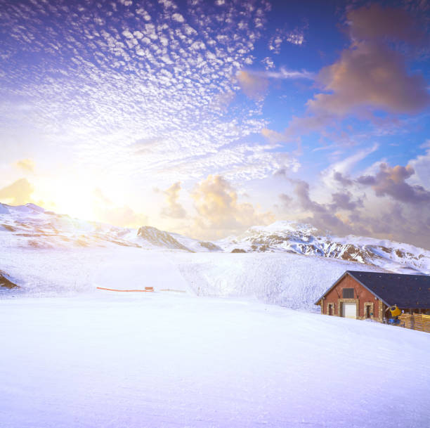 Formigal ski area in Huesca Pyrenees of Spain