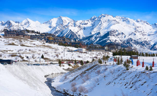 Formigal ski area in Huesca Pyrenees Spain