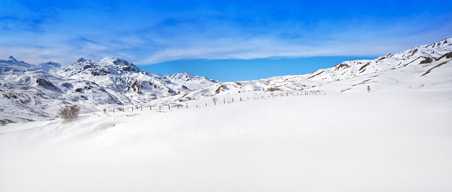 Formigal ski area in Huesca Pyrenees of Spain