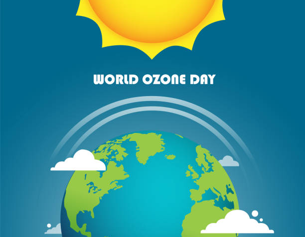 世界オゾンデー - オゾン層点のイラスト素材／クリップアート素材／マンガ素材／アイコン素材