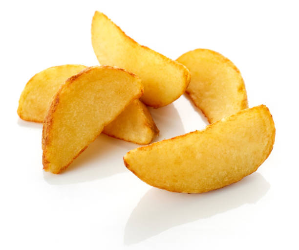 istock Potato wedges isolated on white 1339481640