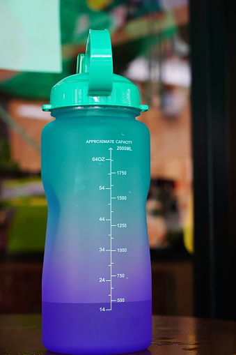 Plastic Gallon Motivational Water Bottle with Time Marker per day
