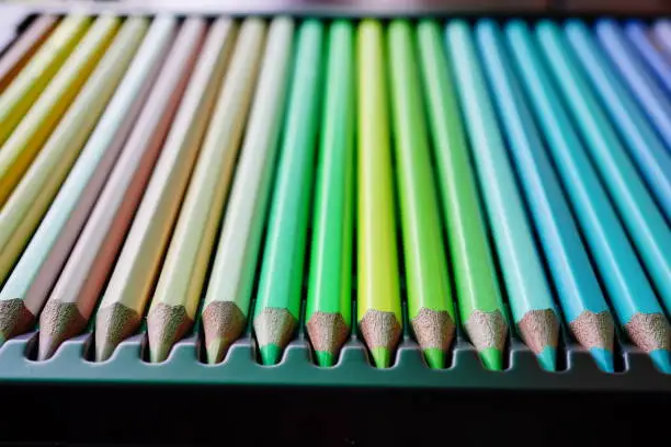 Photo of Colorful of color pencils collection