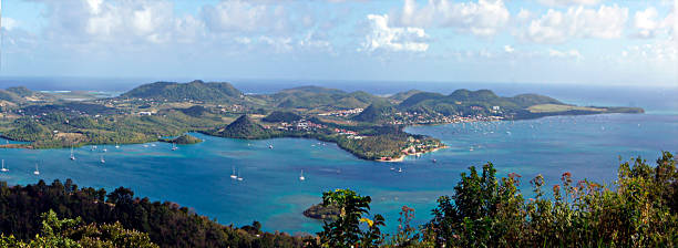 Le Marin, Island of Martinique, France stock photo
