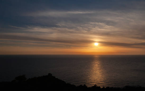 istock Colorful seascape with dramatic sunset. Cape Keri 1339486314
