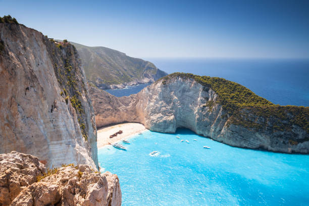 istock Navagio beach. Greece 1339486336