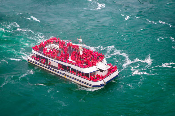 istock Tourists Ship at Niagara falls 1339486361
