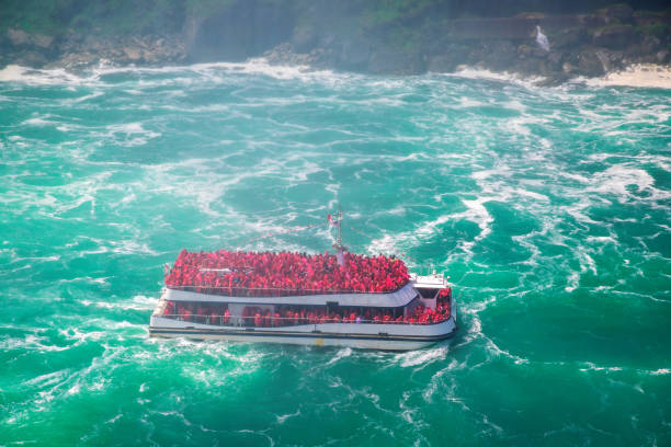 istock Tourists Ship at Niagara falls 1339486396
