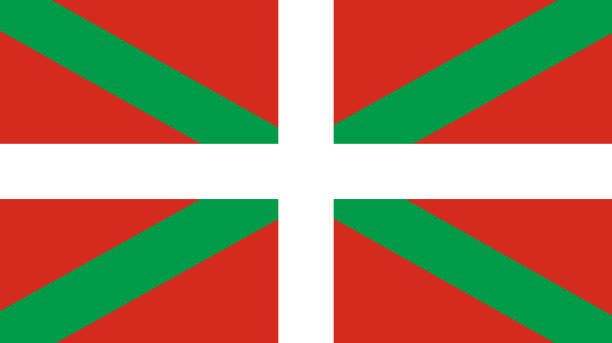 Basque flag Basque flag designed by the founders of the Basque Nationalist Party comunidad autonoma del pais vasco stock illustrations