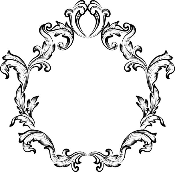 Ornate Frame vector art illustration