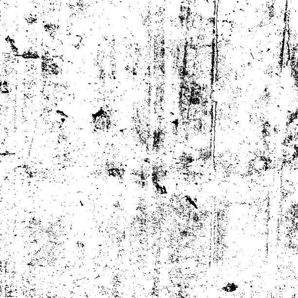 stockillustraties, clipart, cartoons en iconen met concrete cement grunge texture. black dusty scratchy pattern. abstract grainy background. vector design artwork. textured effect. crack. - roestkleurig
