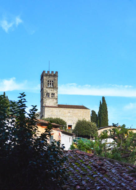 istock Cathedral of Barga Tuscany on a sunny day. 1339493892