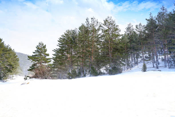 Valdelinares snow ski area in Teruel at Spain