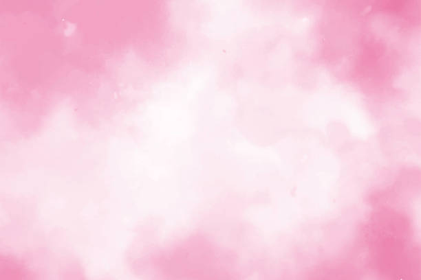 ilustraciones, imágenes clip art, dibujos animados e iconos de stock de acuarela blanca rosa pincel húmedo pintura textura de papel líquido. abstracto aquarelle color cálido dibujado a mano fondo suave - soft coral