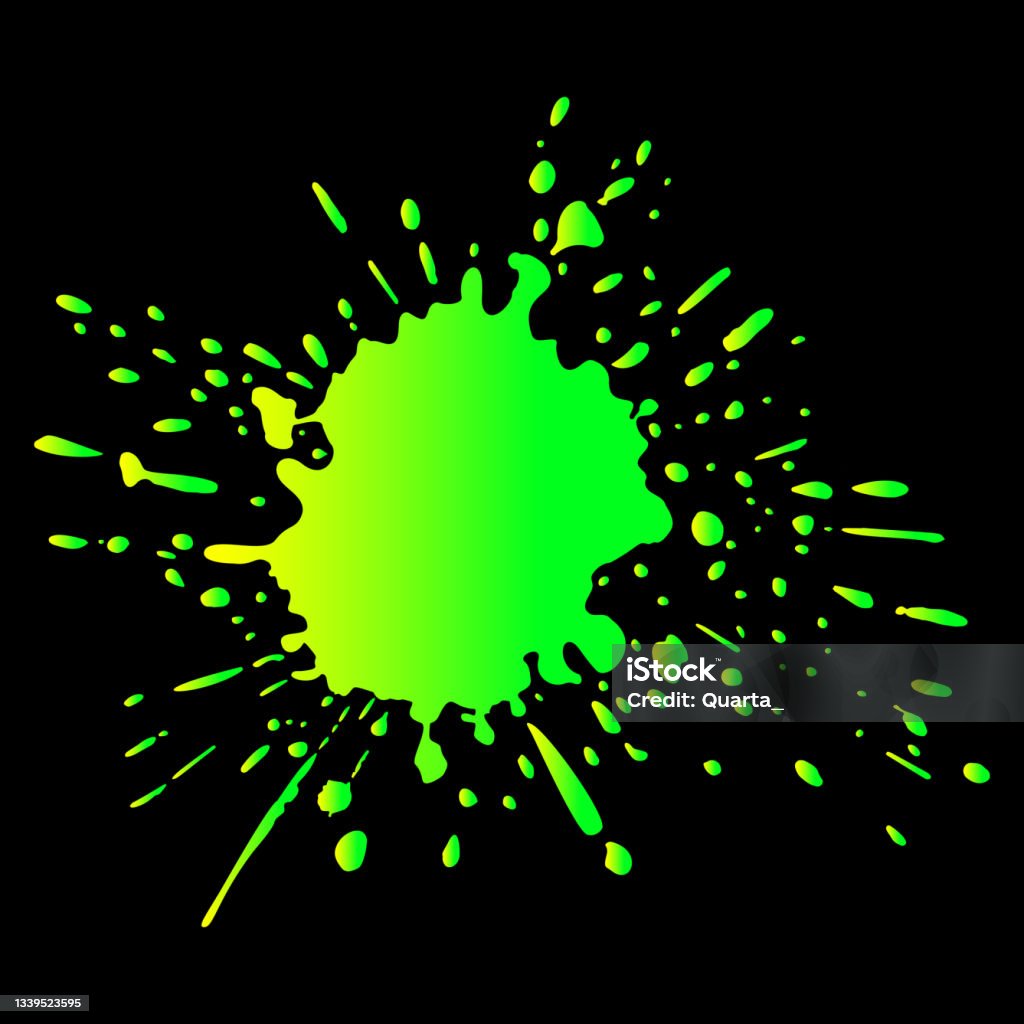 Round Ink Drop Ink Drop Round Ragged Inkblot Vector Illustration Stock Illustration ...