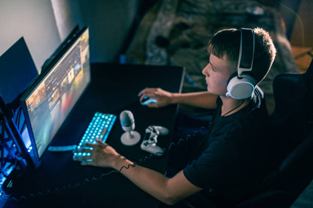 istock Teenager Boy Playing Video Games 1339524749