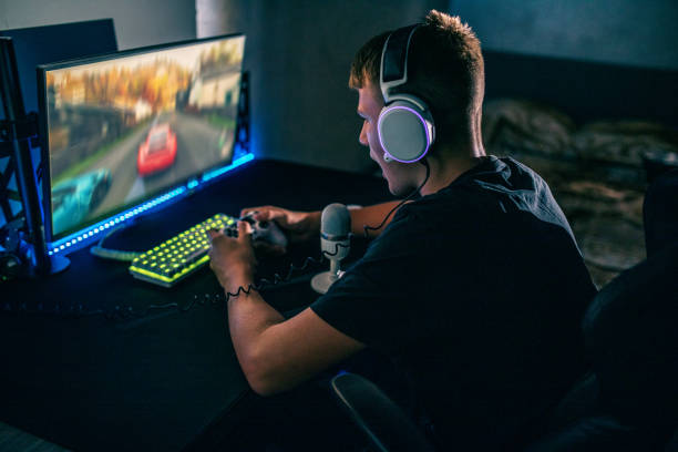 istock Teenager Boy Playing Multiplayer Video Games 1339524751