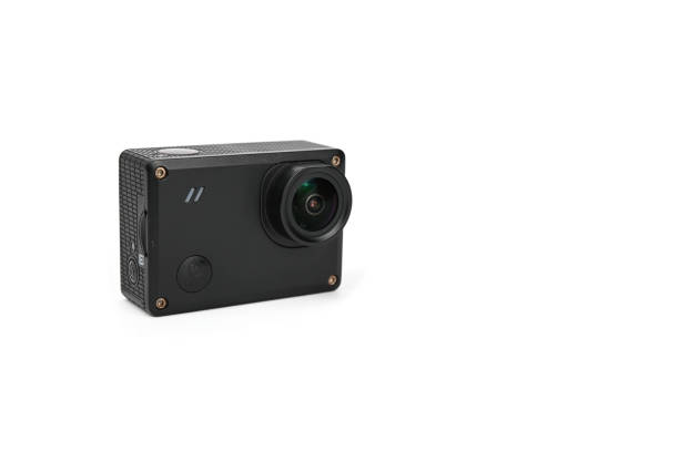 istock Action camera in the shape of a small black brick 1339529087