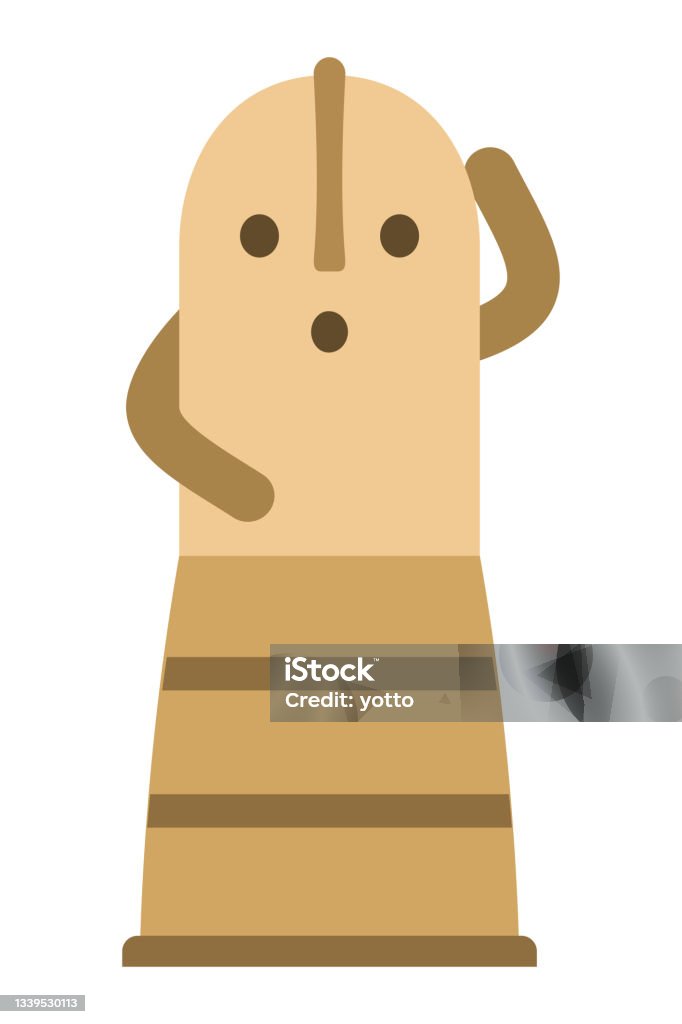Haniwa Cartoon Ilustración de Haniwa Ilustración Vectorial Aislada y más Vectores ...