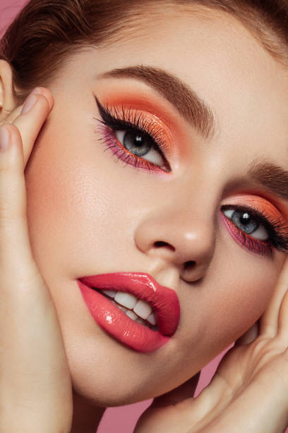 istock Beautiful woman with bright make-up 1339530565