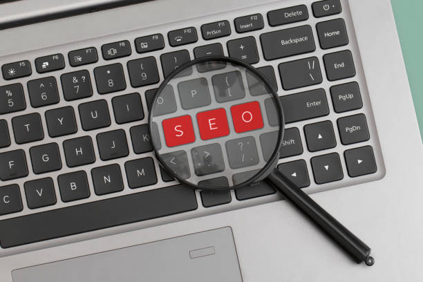 istock Buttons with the word seo on a keyboard. 1339549081