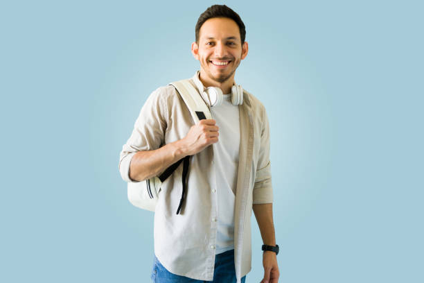 istock Young man arriving at the university 1339561350