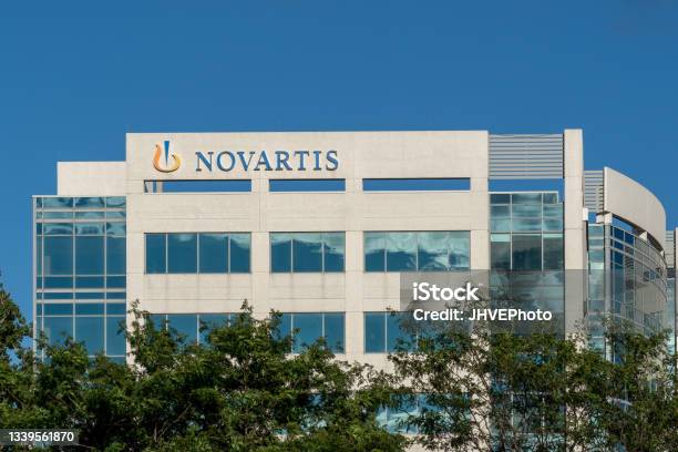 Novartis Pharmaceuticals Canada Inc Head Office Building In Dorval Quebec Canada Stock Photo - Download Image Now