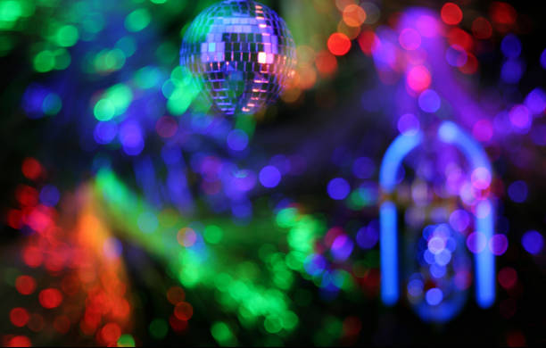 istock Jukebox in Bar with Disco Ball and Bokeh 1339562565