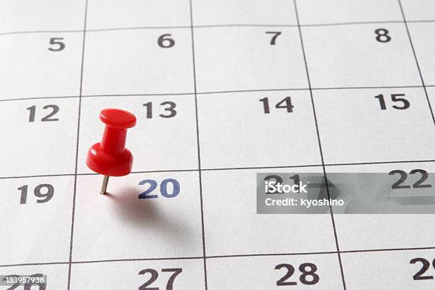 レッドの画鋲のカレンダーシャドー - からっぽのストックフォトや画像を多数ご用意 - からっぽ, オフィス, カレンダー