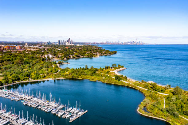 istock Aerial Colonel Samuel Smith Park and Toronto Cityview, Etobicoke, Canada 1339579761