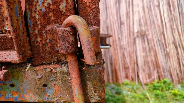 istock old lock the lock on the iron 1339584948