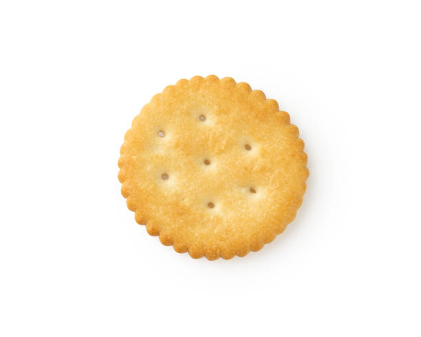 istock Cracker cookies isolated on white background with clipping path 1339591856