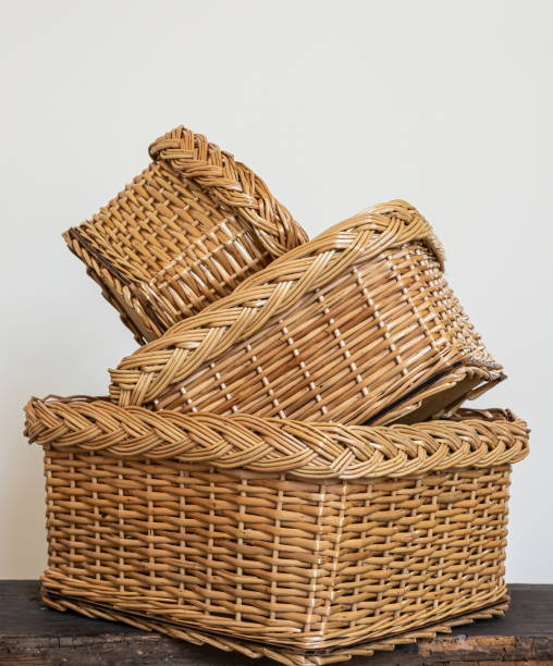 istock products from a rod. wickerwork is a traditional folk craft. handmade. 1339601662