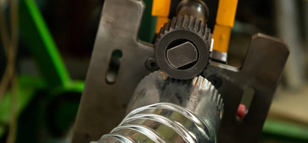 istock the machine for production of products from a plate during work 1339603066