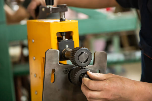 istock the machine for production of products from a plate during work 1339603542